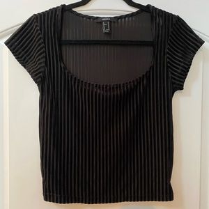 Forever 21 Black Crop Top